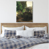 Löwenbrunnen in Rom (von H.A. Brendekilde) Leinwanddruck (Insitu (Schlafzimmer))