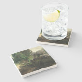 Löwenbrunnen in Rom (von H.A. Brendekilde) Steinuntersetzer (Seitenansicht)