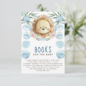 Löwenbücher für das Baby Begleitkarte (Stehend Vorderseite)