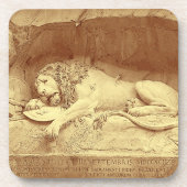 Löwendenkmal - Löwendenkmal Getränkeuntersetzer (Vorderseite)