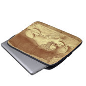 Löwendenkmal - Löwendenkmal Laptopschutzhülle (Vorne Knopf)