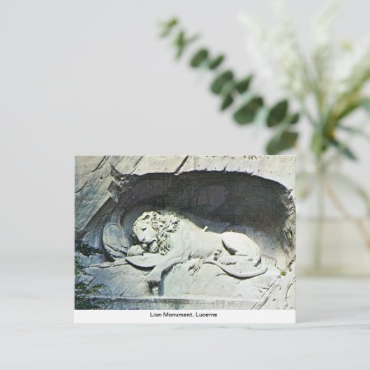 Löwendenkmal, Luzern Postkarte (Stehend Vorderseite)