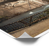 Löwendenkmal und Brunnen, Luzern, Schweiz Poster (Ecke)