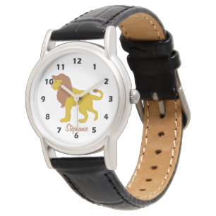 Löwendesign Armbanduhr