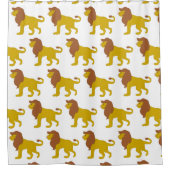 Löwendesign Duschvorhang (Vorderseite)