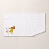 Löwendesign Monogramm Badhandtuch Set (Handtuch)