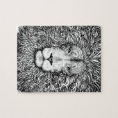 Löwenest Schwarzweiss Puzzle (Horizontal)