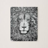Löwenest Schwarzweiss Puzzle (Vertikal)
