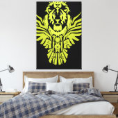 LöwenEule Leinwanddruck (Insitu (Schlafzimmer))