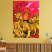 Löwenfahrt Leinwanddruck (Insitu (Wohnzimmer))