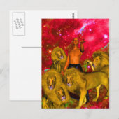 Löwenfahrt Postkarte (Vorne/Hinten)