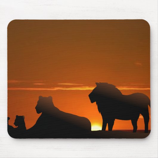 Löwenfamilie Mousepad (Vorne)