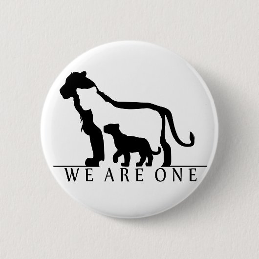 Löwenfamilie (weiße Version) Button (Vorderseite)