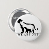 Löwenfamilie (weiße Version) Button (Vorne & Hinten)