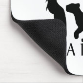 Löwenfamilie (weiße Version) Mousepad (Ecke)