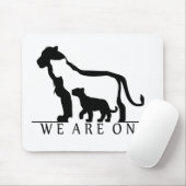 Löwenfamilie (weiße Version) Mousepad (Mit Mouse)