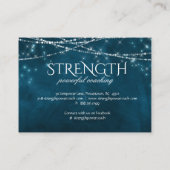 Löwenfestigkeit Power Felsen Coach Fitness Tier Visitenkarte (Rückseite)