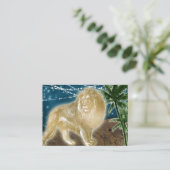 Löwenfestigkeit Power Felsen Coach Fitness Tier Visitenkarte (Stehend Vorderseite)