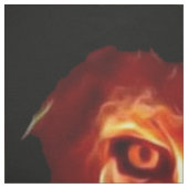 Löwenfeuer auf Schwarz Stoff (Muster)