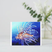 Löwenfisch von Borneo Postkarte (Stehend Vorderseite)