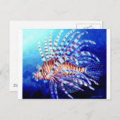 Löwenfisch von Borneo Postkarte (Vorne/Hinten)