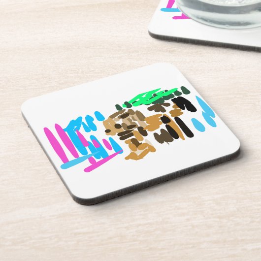 Löwenfreude Getränkeuntersetzer (Linke Seite)