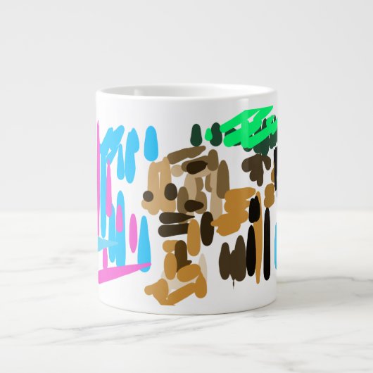 Löwenfreude Jumbo-Tasse (Vorderseite)