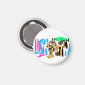 Löwenfreude Magnet (Vorderseite/Rückseite)