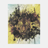 Löwenfront Fleecedecke (Vorderseite)