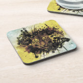 Löwenfront Getränkeuntersetzer (Linke Seite)