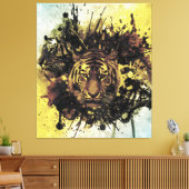 Löwenfront Leinwanddruck (Insitu (Wohnzimmer))