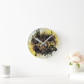 Löwenfront Runde Wanduhr (Zuhause)