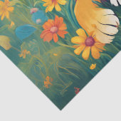 Löwengarten im Blumengarten Seidenpapier (Detail)