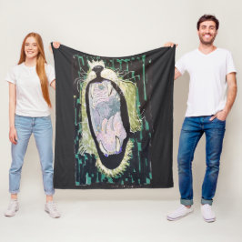 Löwengebrüll Fleecedecke