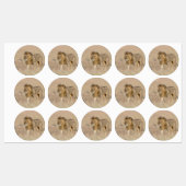 Löwengehen Etiketten (Blatt)