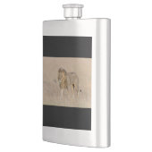 Löwengehen Flachmann (Links)