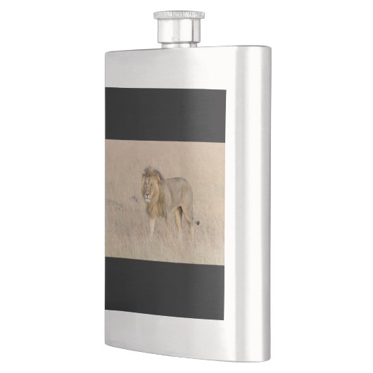 Löwengehen Flachmann (Links)