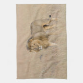 Löwengehen Geschirrtuch (Vertikal)