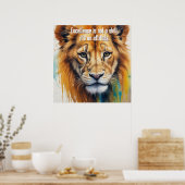 Löwengemälde Poster (Küche)