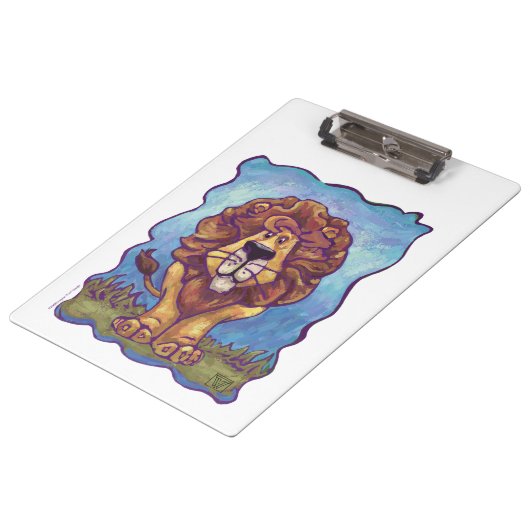 Löwengeschenke und -zubehör klemmbrett (Schrägansicht)