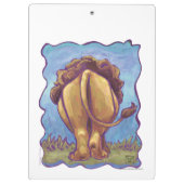 Löwengeschenke und -zubehör klemmbrett (Rückseite)