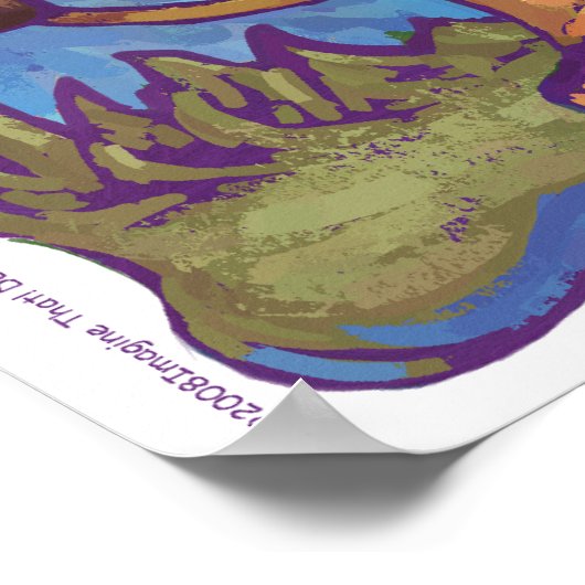 Löwengeschenke und -zubehör poster (Ecke)