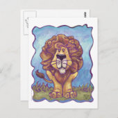 Löwengeschenke und -zubehör postkarte (Vorne/Hinten)