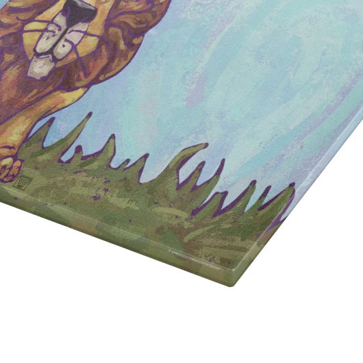 Löwengeschenke und -zubehör schneidebrett (Ecke)