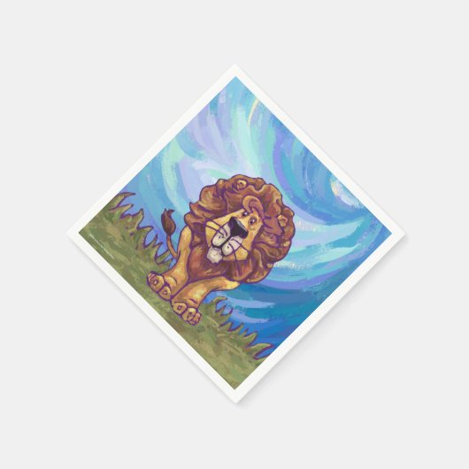 Löwengeschenke und -zubehör serviette (Ecke)