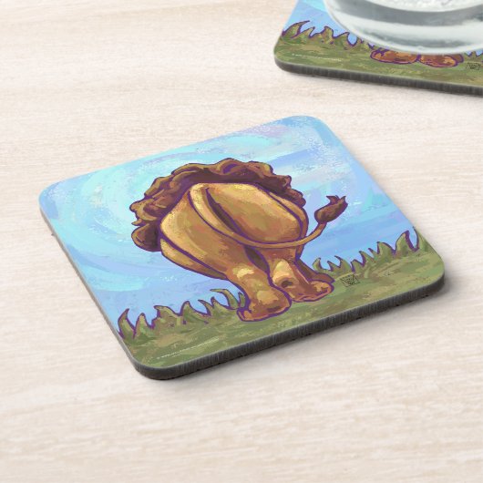 Löwengeschenke und -zubehör untersetzer (Linke Seite)