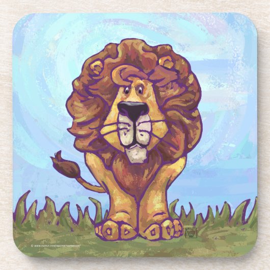 Löwengeschenke und -zubehör untersetzer (Vorderseite)