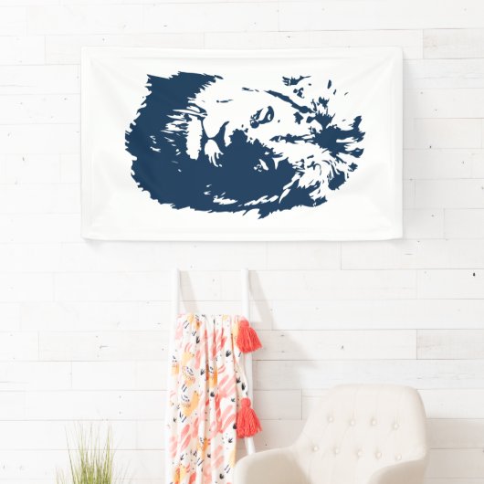 Löwengesicht Banner (Insitu)