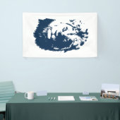 Löwengesicht Banner (Messeveranstaltung)