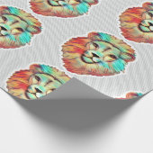 Löwengesicht-Geschenkpapier Geschenkpapier (Ecke)